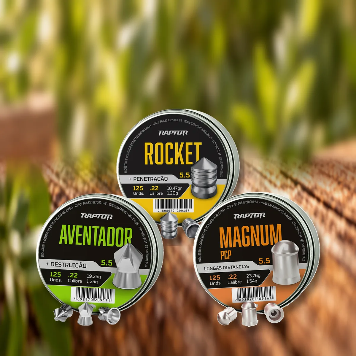 Kit Chumbinhos Raptor · 3 modelos